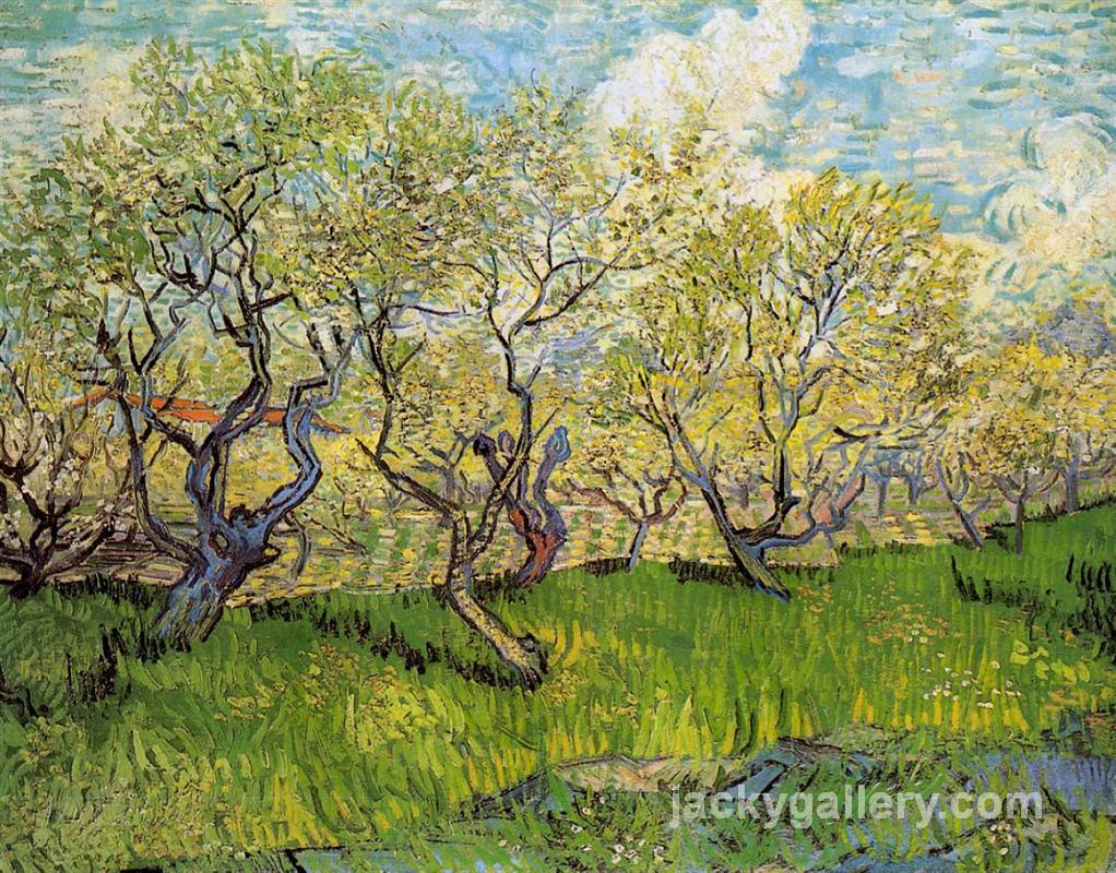 Orchard in Blossom, Van Gogh painting